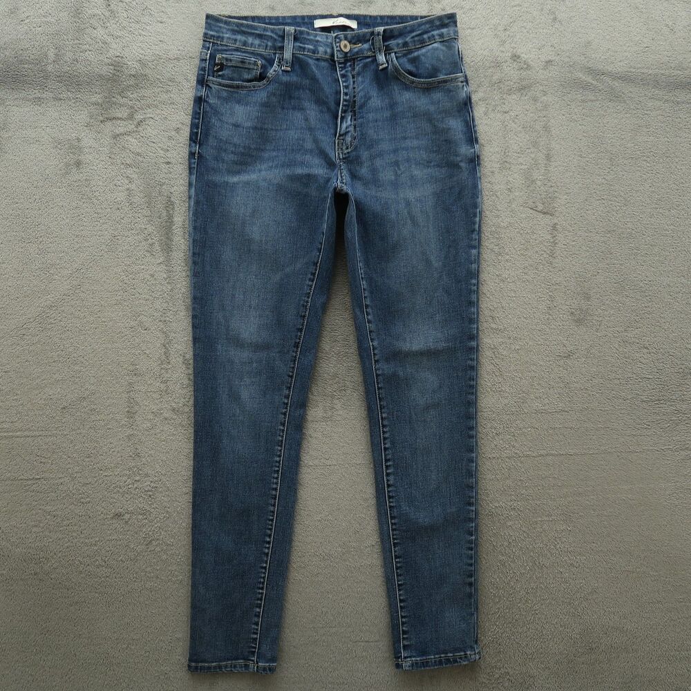 KanCan Jeans Junior's Size 9/28 Blue Mid-Rise Skinny Denim 29" Inseam Stretch